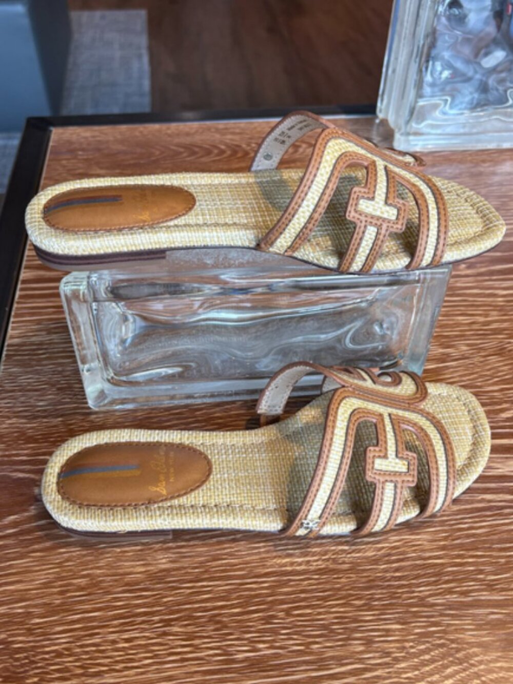 Sam Edelman Bay Multi Bleached Beechwood Sandals - Picture 6 of 7